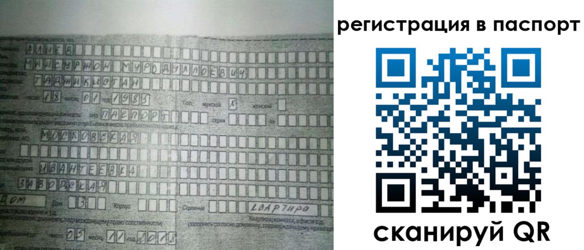 временная регистрация законно в Кореновске